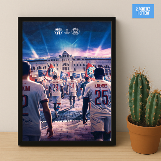 Poster encadrée Paris Saint-Germain - Illustration