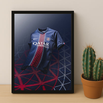 Poster Maillot Football - Paris Saint-Germain Domicile 2025-2026