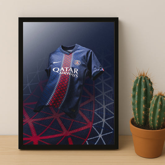 Poster Maillot Football - Paris Saint-Germain Domicile 2025-2026