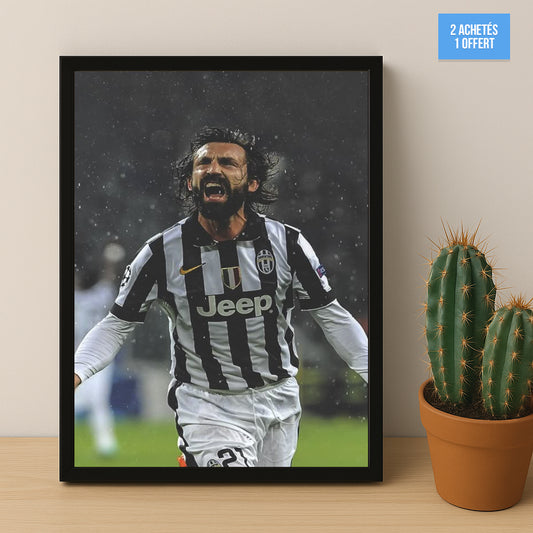 Poster encadrée Juventus - Pirlo