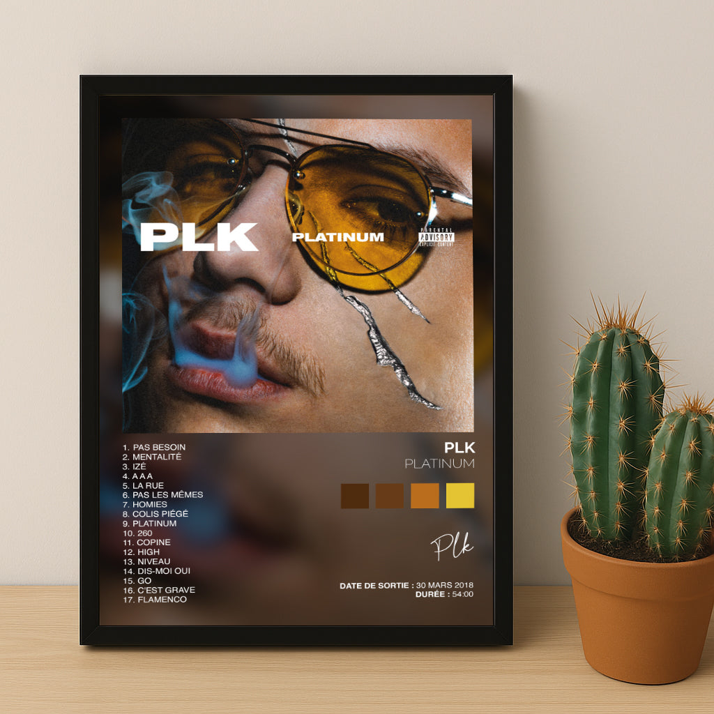 Cadre photo Album Musicaux - Platinum de PLK