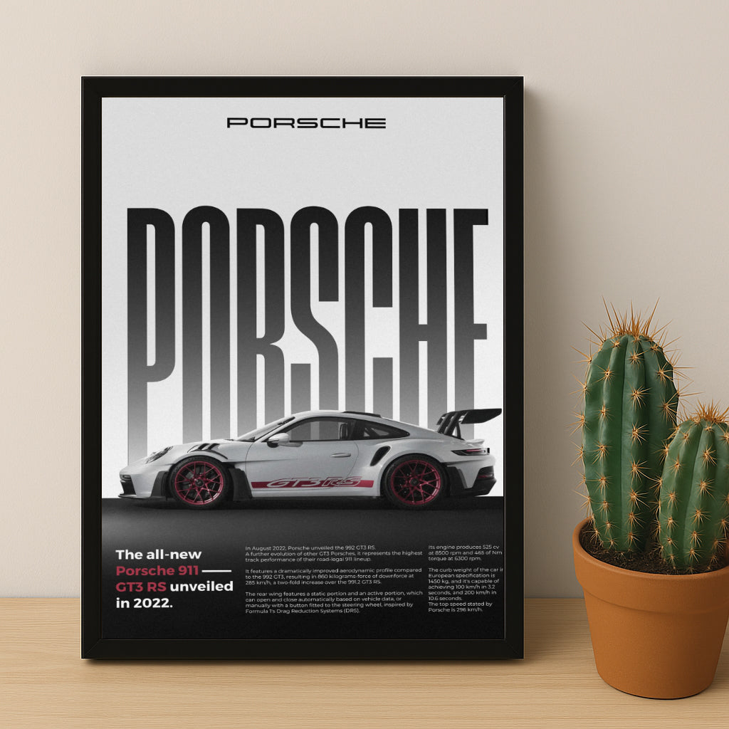 Poster Voitures - Porsche 911 GT3 RS