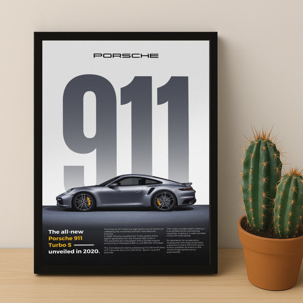 Poster Voitures - Porsche 911 Turbo S