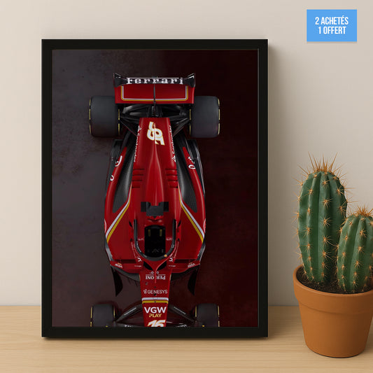 Poster encadrée Formule 1 - Ferrari
