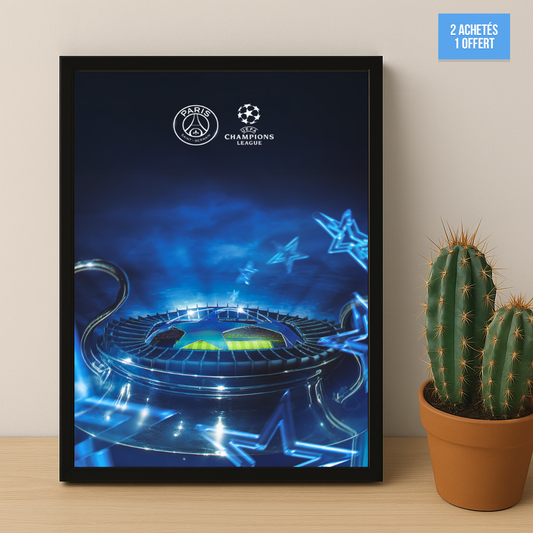 Poster encadrée Paris Saint-Germain - Ligue des Champions
