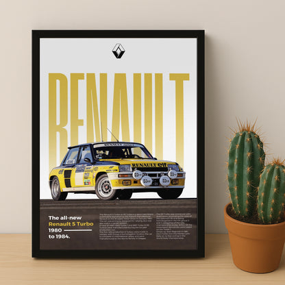 Poster Voitures - Renault 5 Turbo