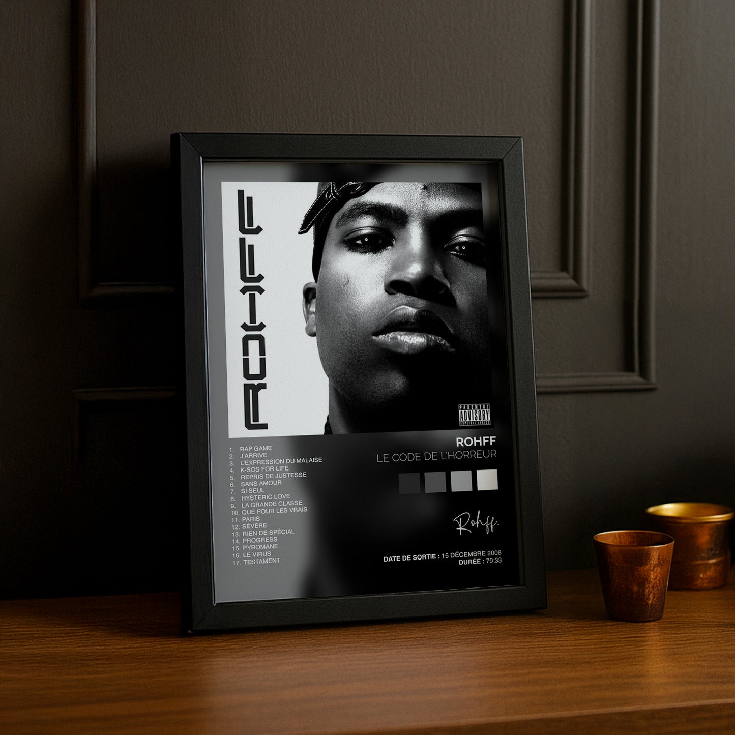 Cadre Photo Rohff - Le code de l'horreur - TonCadre