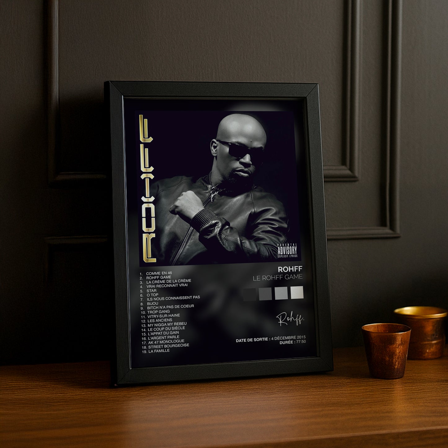 Cadre Photo Rohff - Le Rohff Game