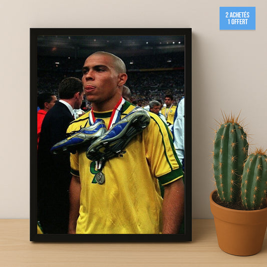 Poster encadrée Brazil - Ronaldo 9