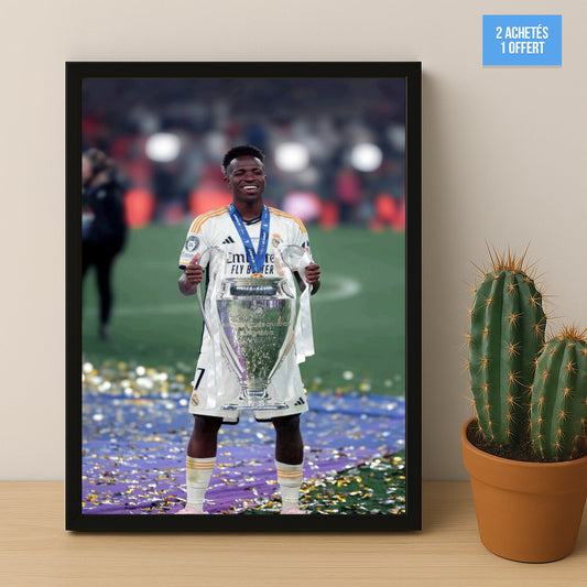 Poster encadrée Real Madrid - Vinicius Junior LDC