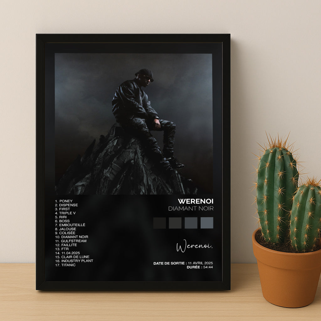 Cadre photo Album Musicaux - Diamant Noir de Werenoi