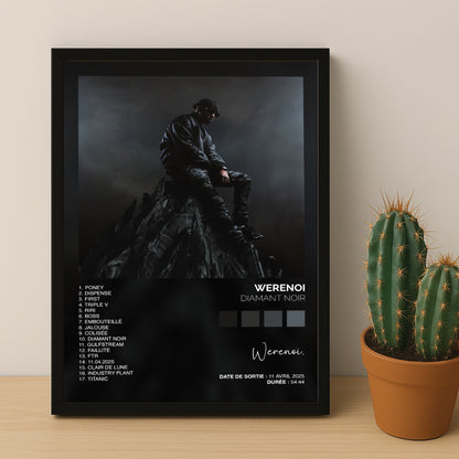Cadre photo Album Musicaux - Diamant Noir de Werenoi