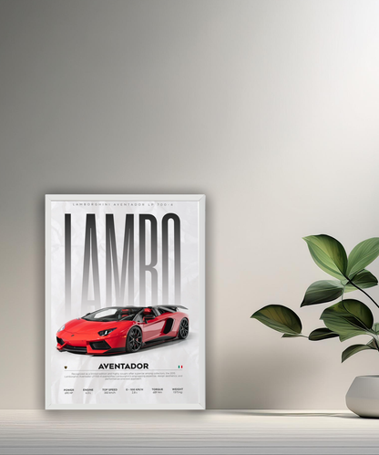 Cadre photo Lamborghini Aventador