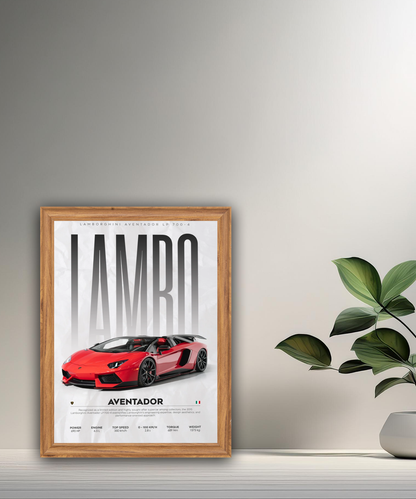 Cadre photo Lamborghini Aventador