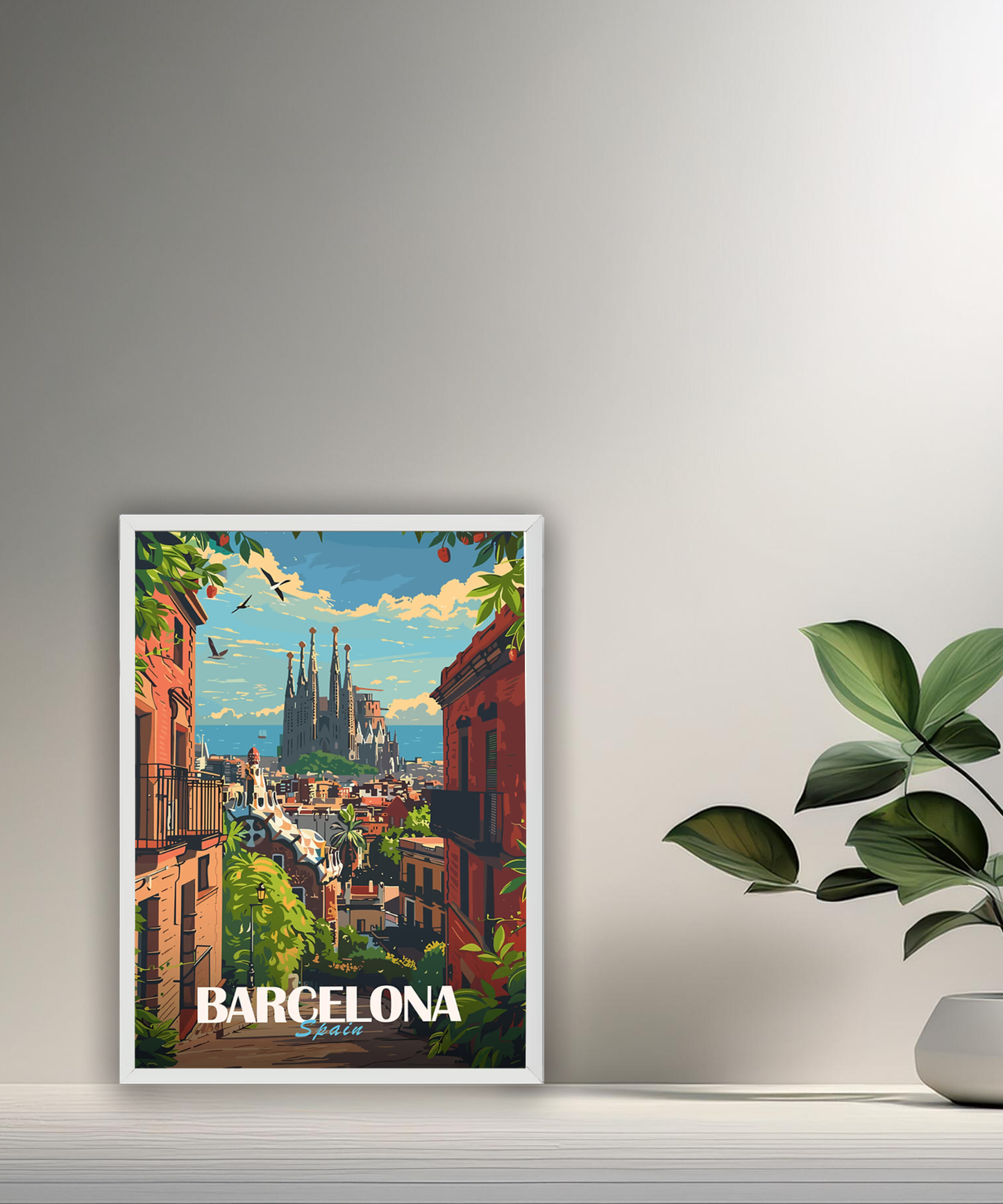 Cadre photo Barcelona Spain