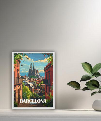 Cadre photo Barcelona Spain