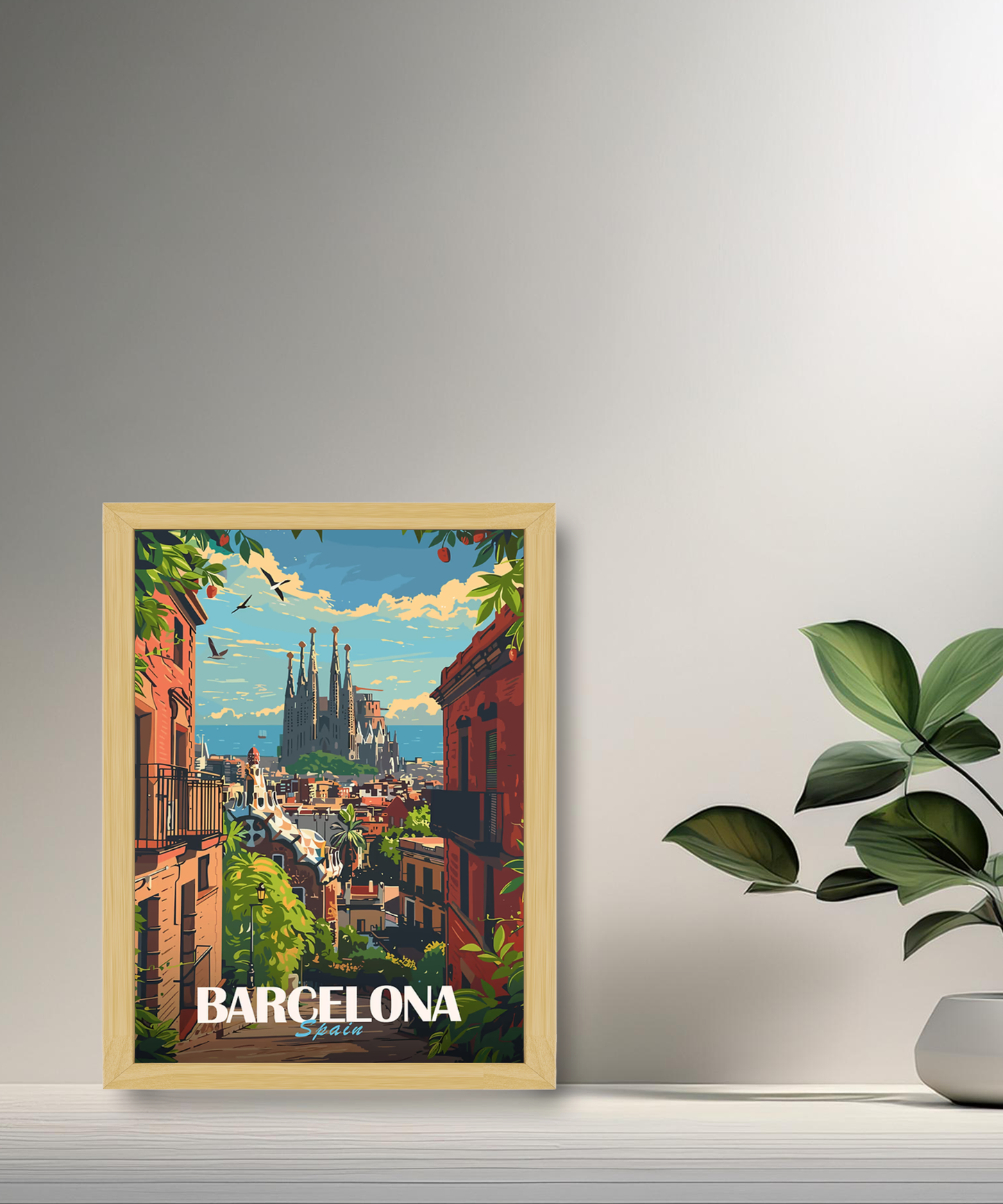 Cadre photo Barcelona Spain