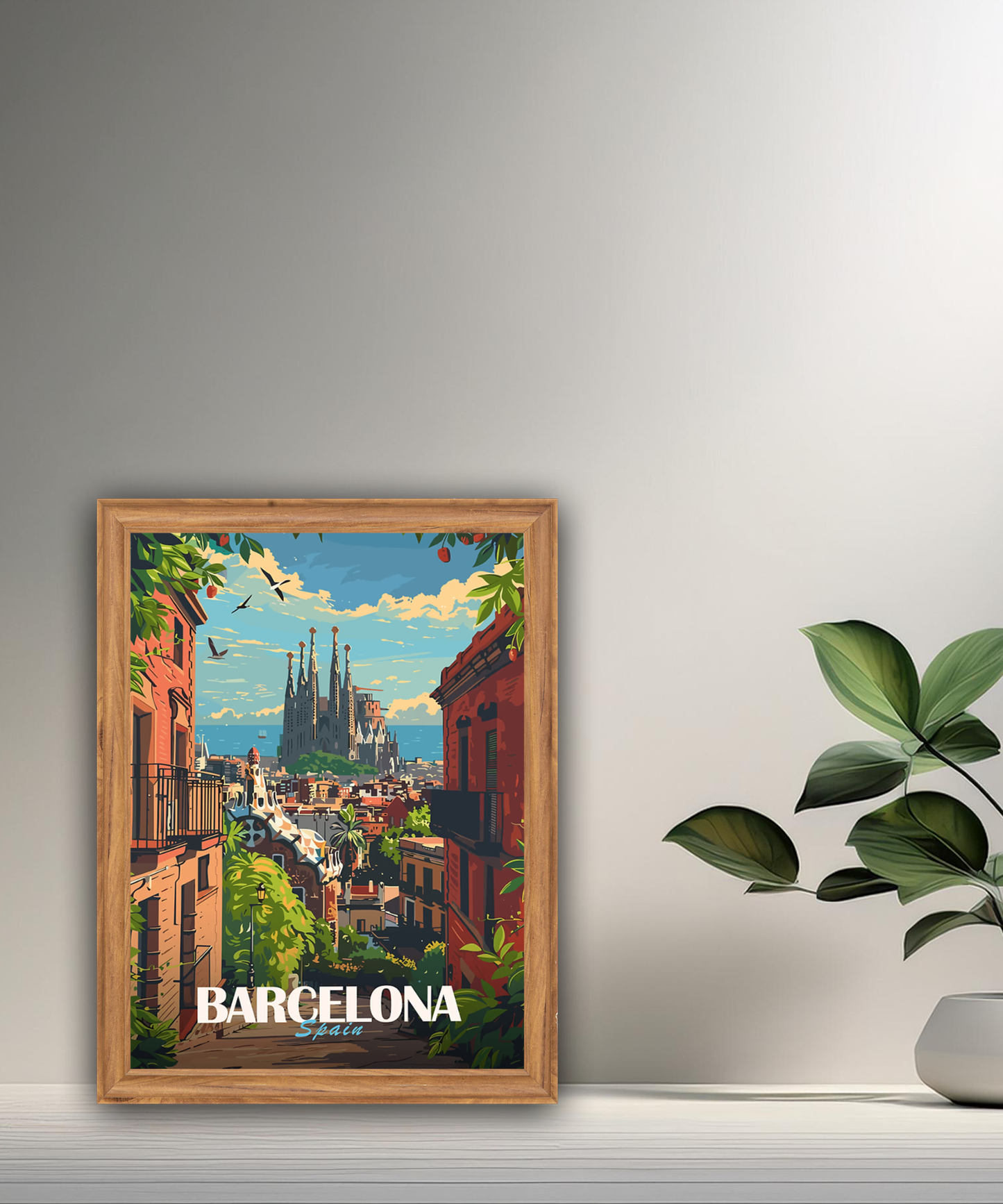 Cadre photo Barcelona Spain