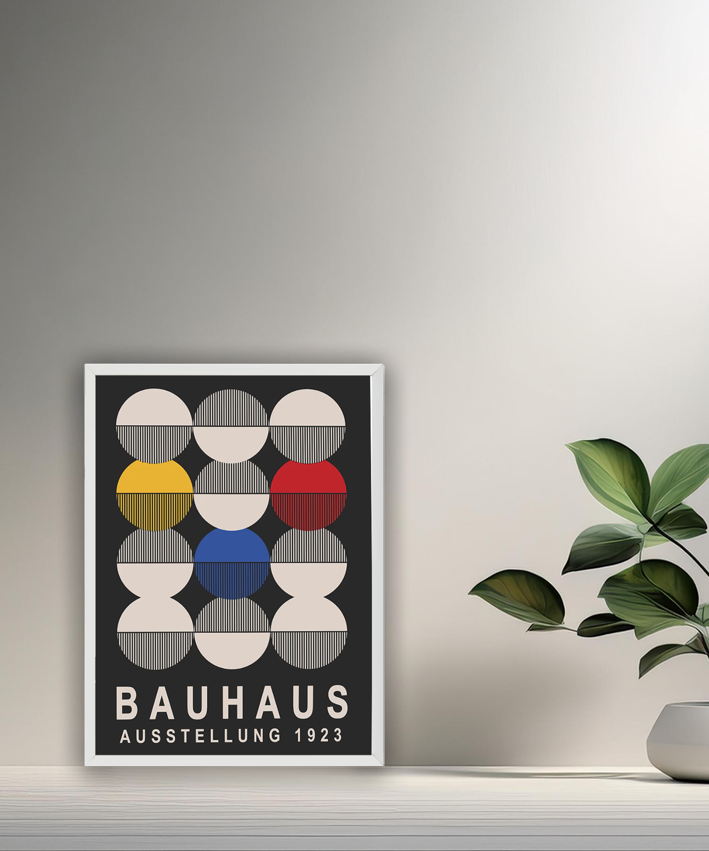 Cadre photo Bauhaus 1923 noir