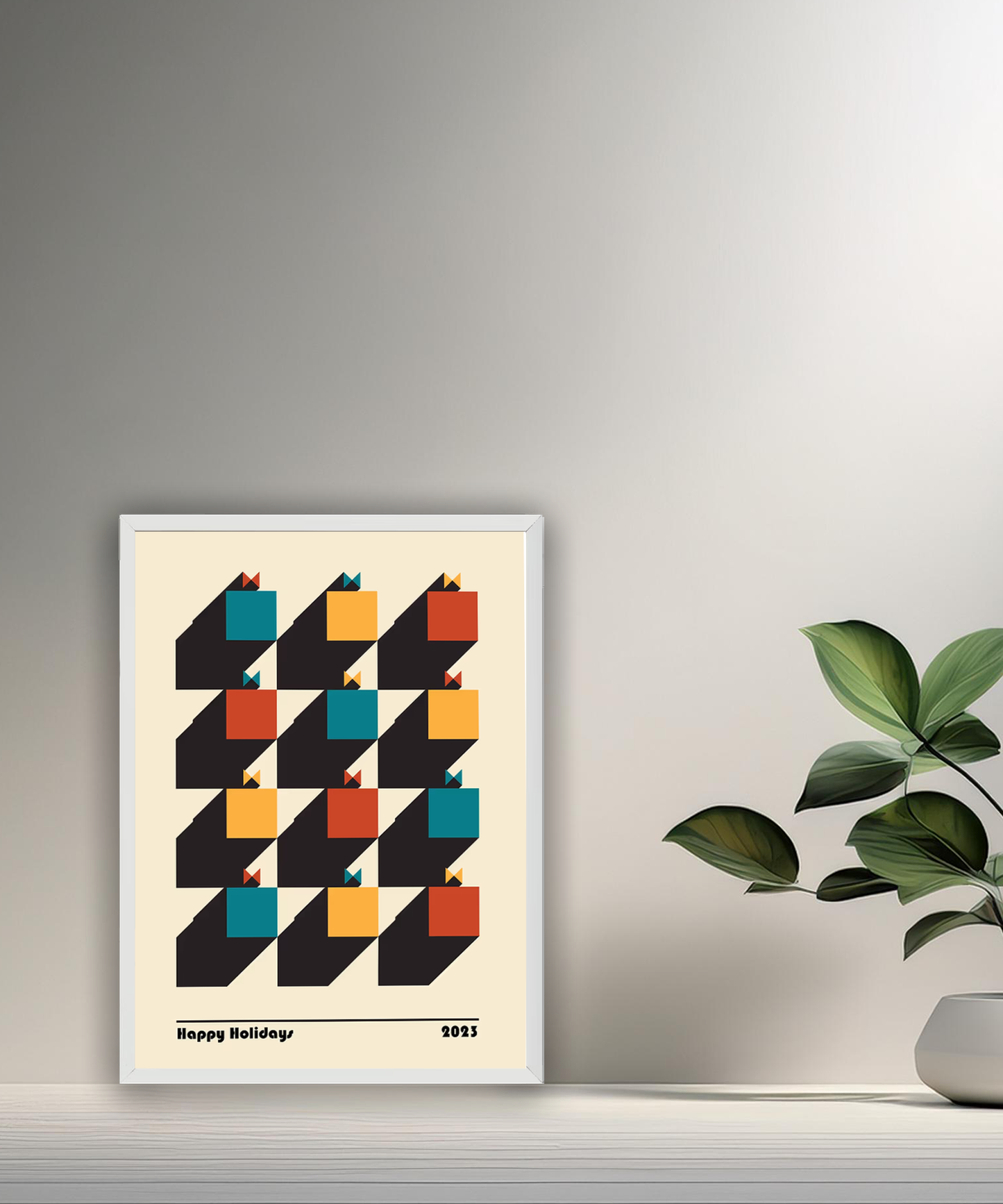 Cadre photo Bauhaus Happy Holidays 2023