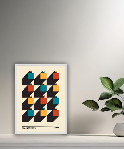 Cadre photo Bauhaus Happy Holidays 2023