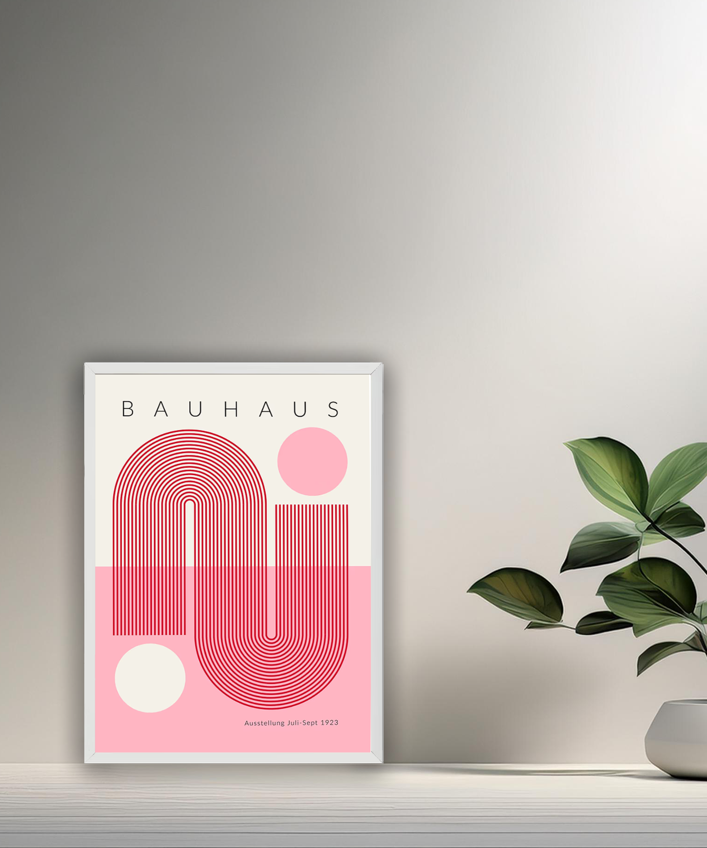Cadre photo Bauhaus rose
