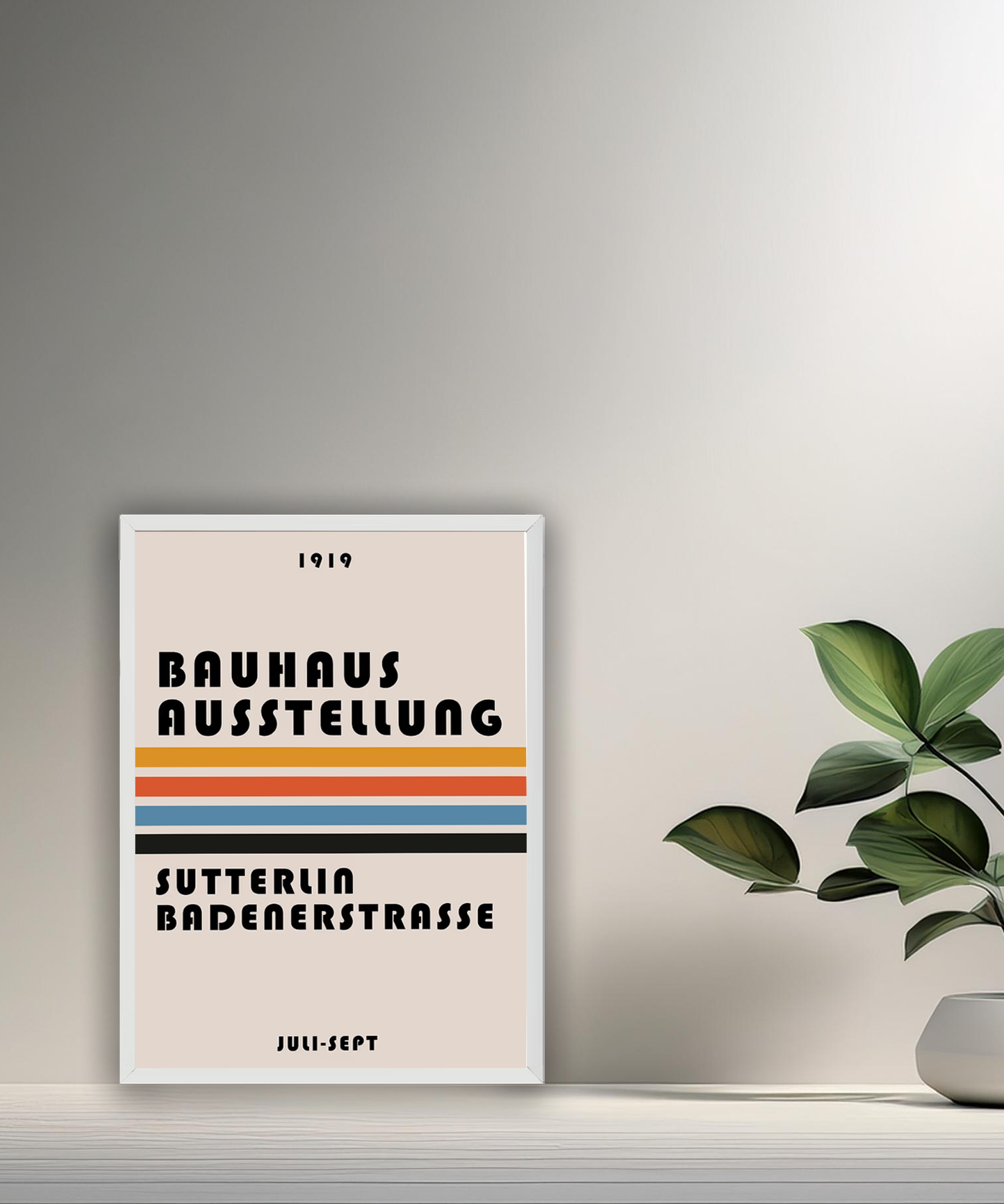 Cadre photo Bauhaus Ausstellung Sutterlia Badenerstrasse