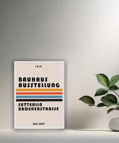 Cadre photo Bauhaus Ausstellung Sutterlia Badenerstrasse