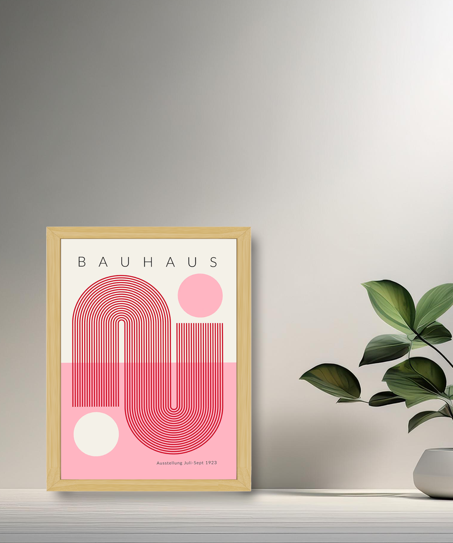 Cadre photo Bauhaus rose