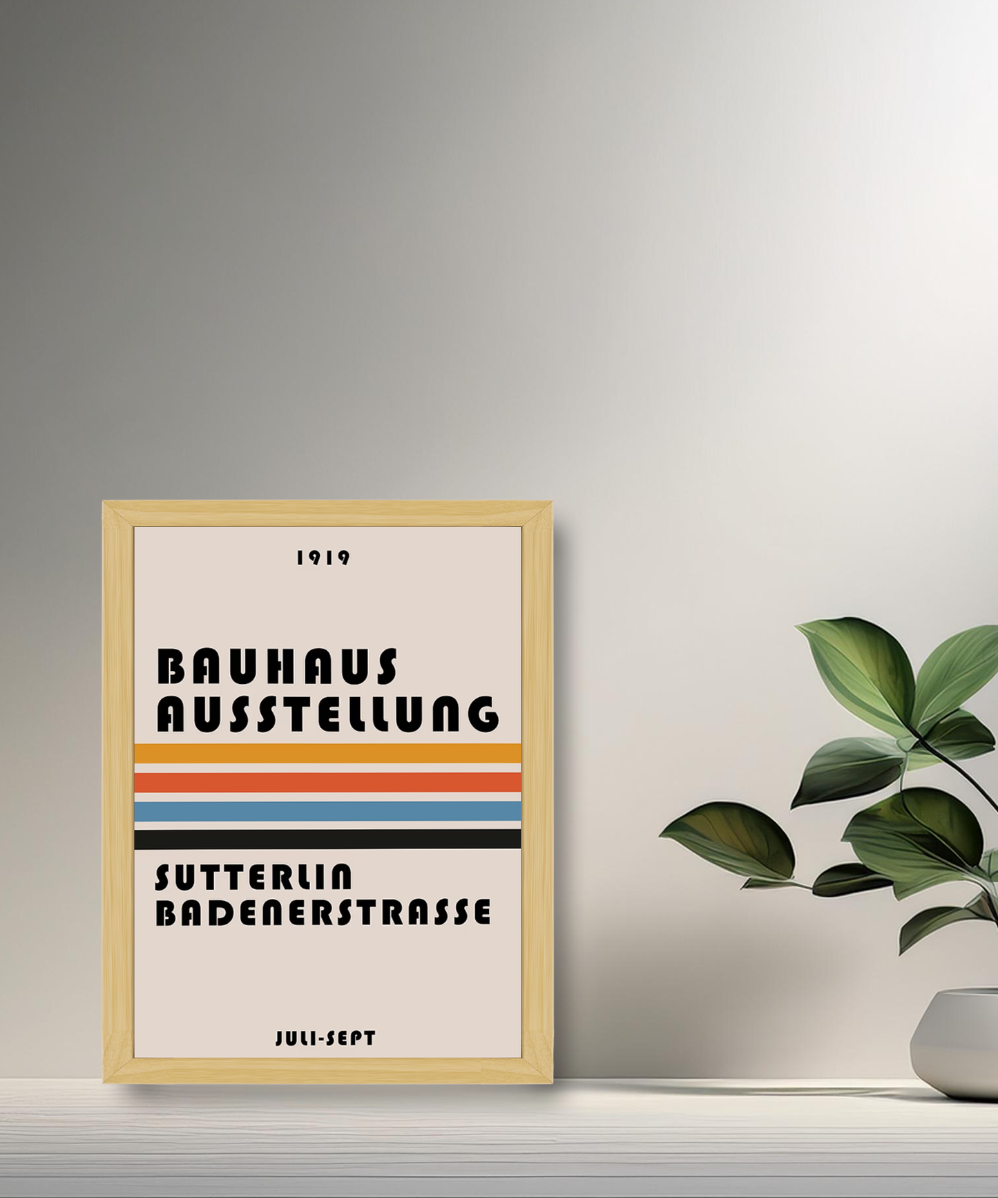 Cadre photo Bauhaus Ausstellung Sutterlia Badenerstrasse