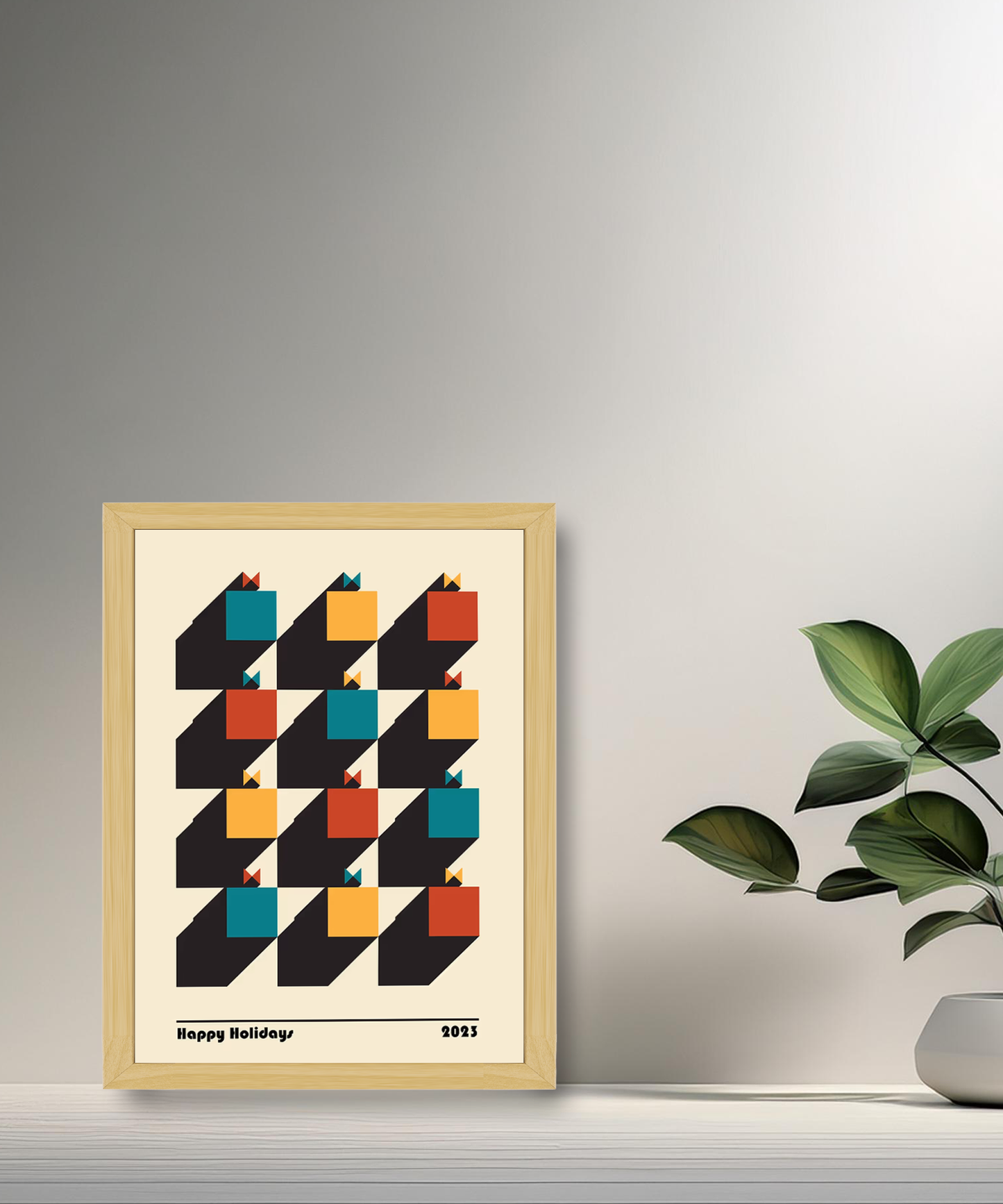 Cadre photo Bauhaus Happy Holidays 2023