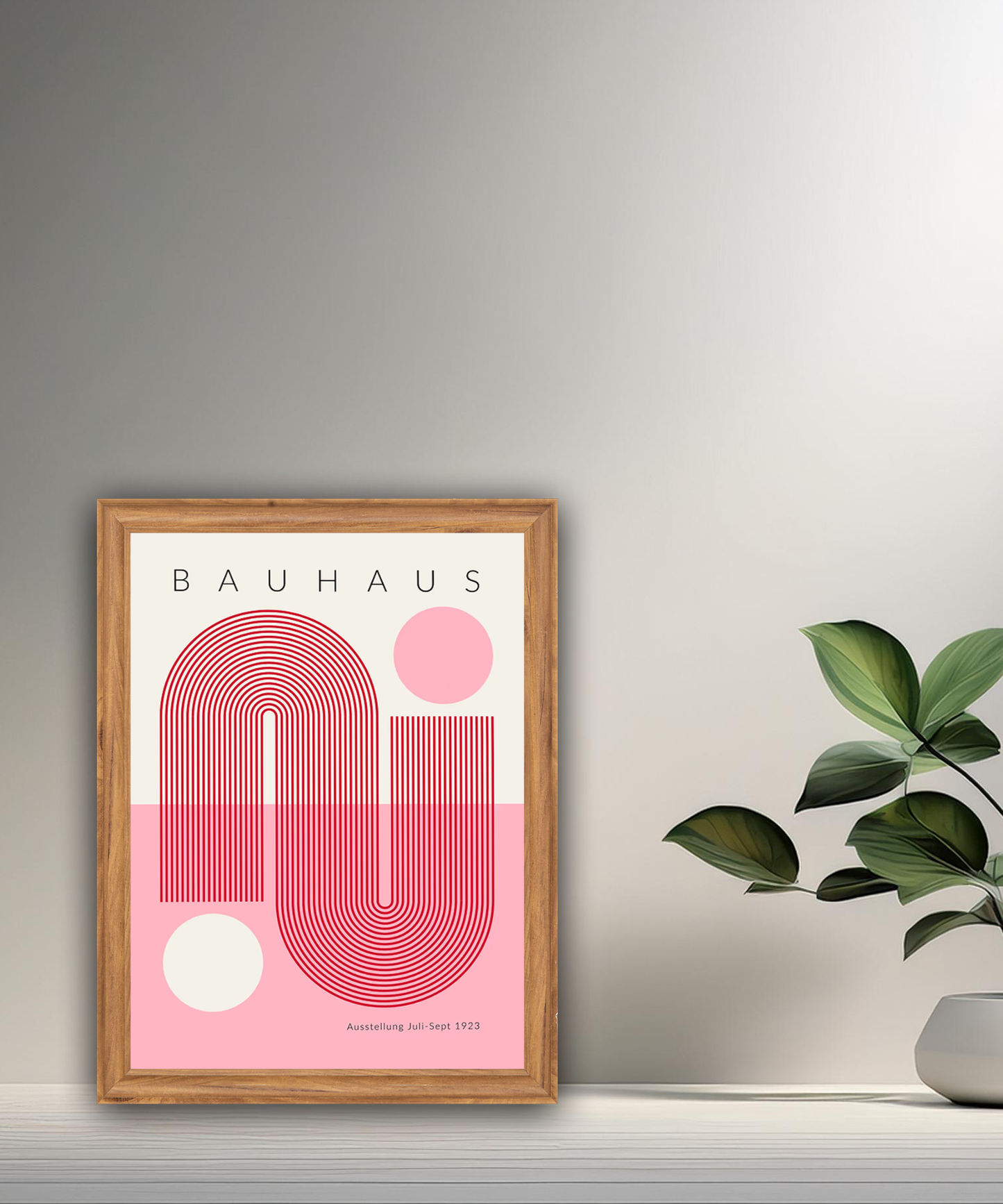 Cadre photo Bauhaus rose
