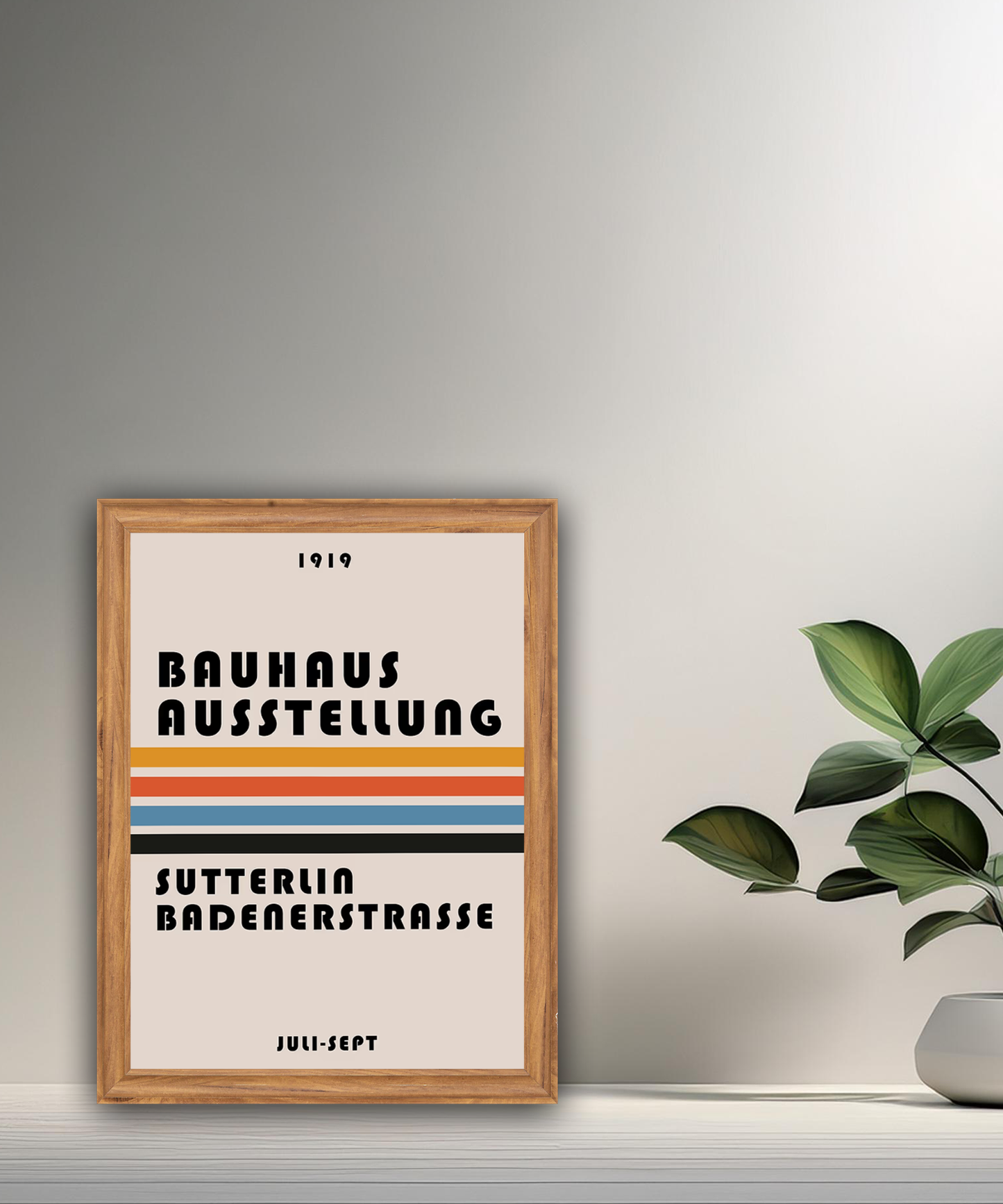 Cadre photo Bauhaus Ausstellung Sutterlia Badenerstrasse