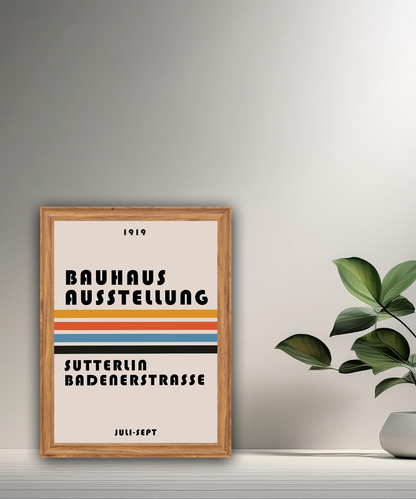 Cadre photo Bauhaus Ausstellung Sutterlia Badenerstrasse