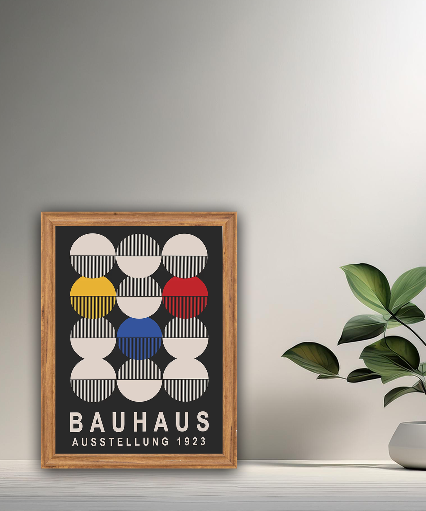 Cadre photo Bauhaus 1923 noir