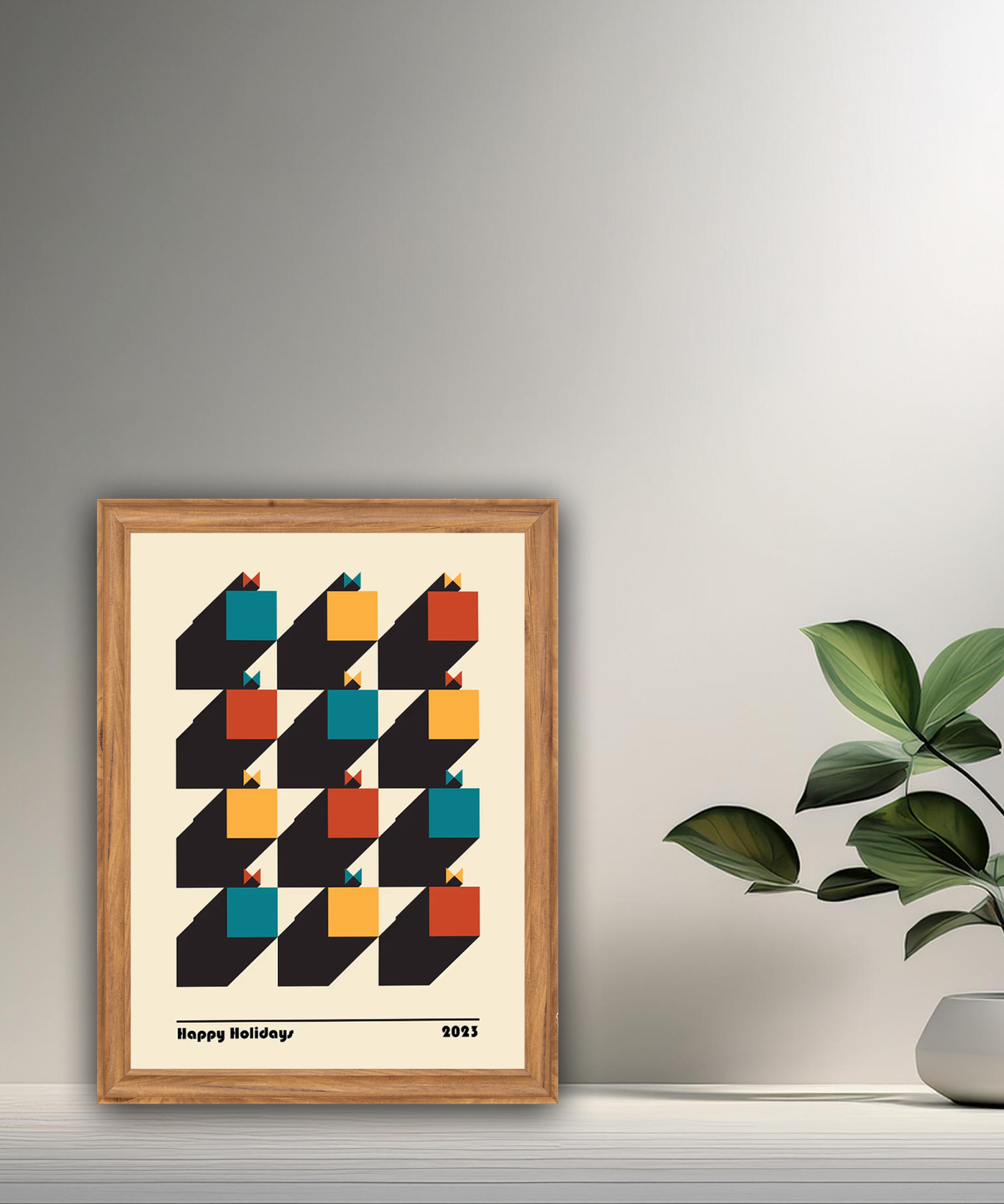 Cadre photo Bauhaus Happy Holidays 2023