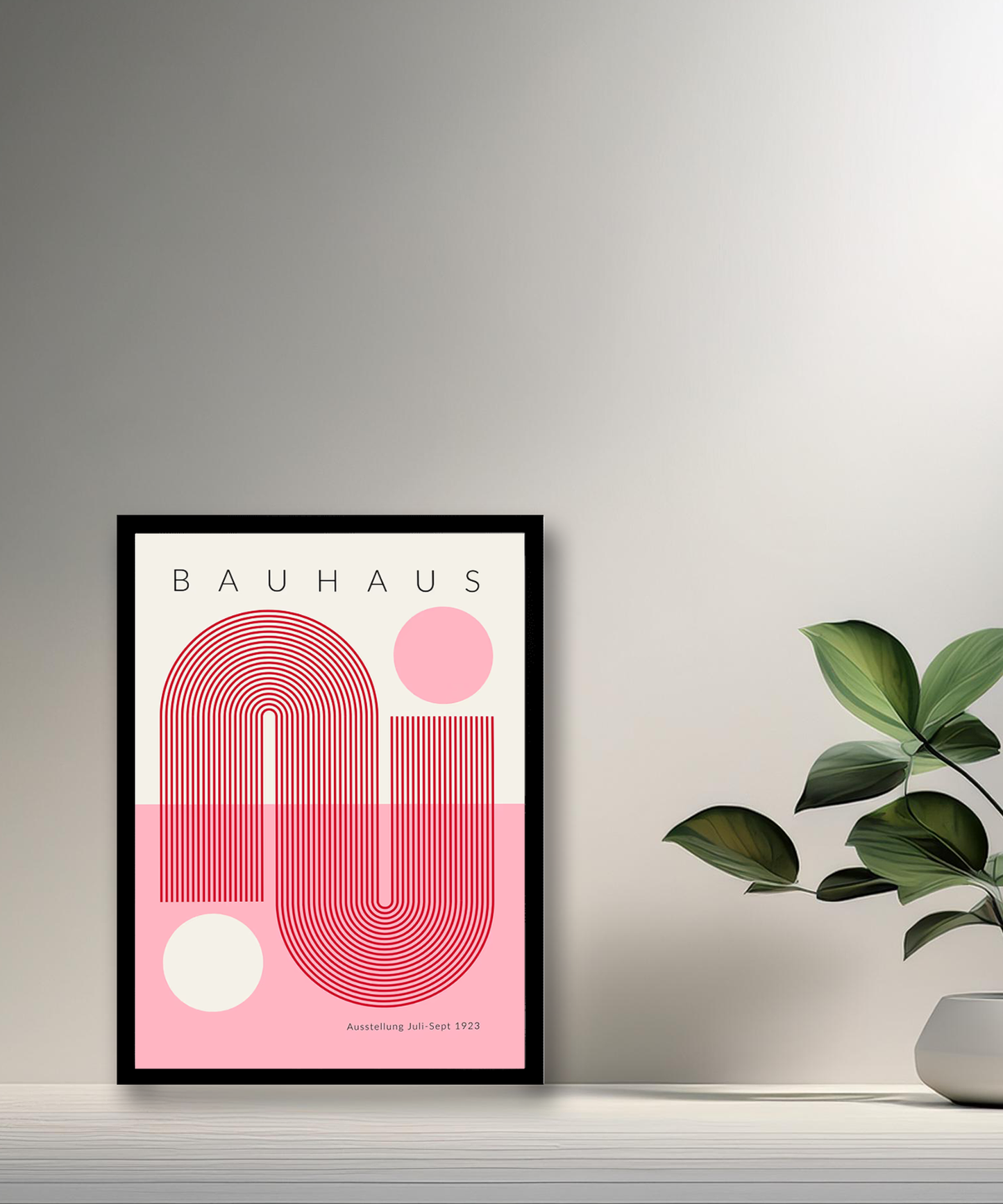 Cadre photo Bauhaus rose