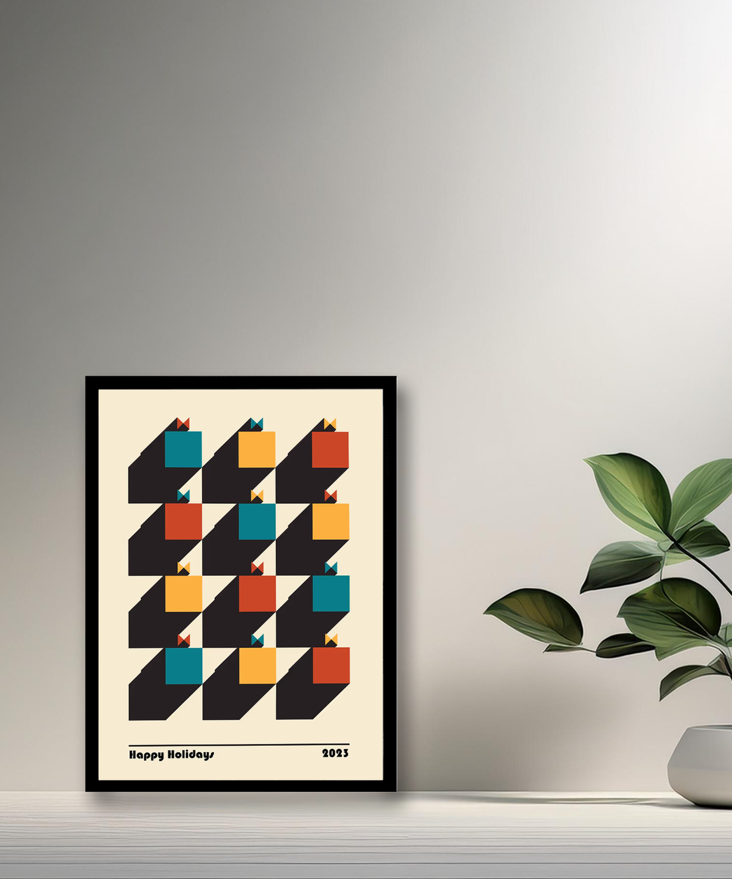Cadre photo Bauhaus Happy Holidays 2023
