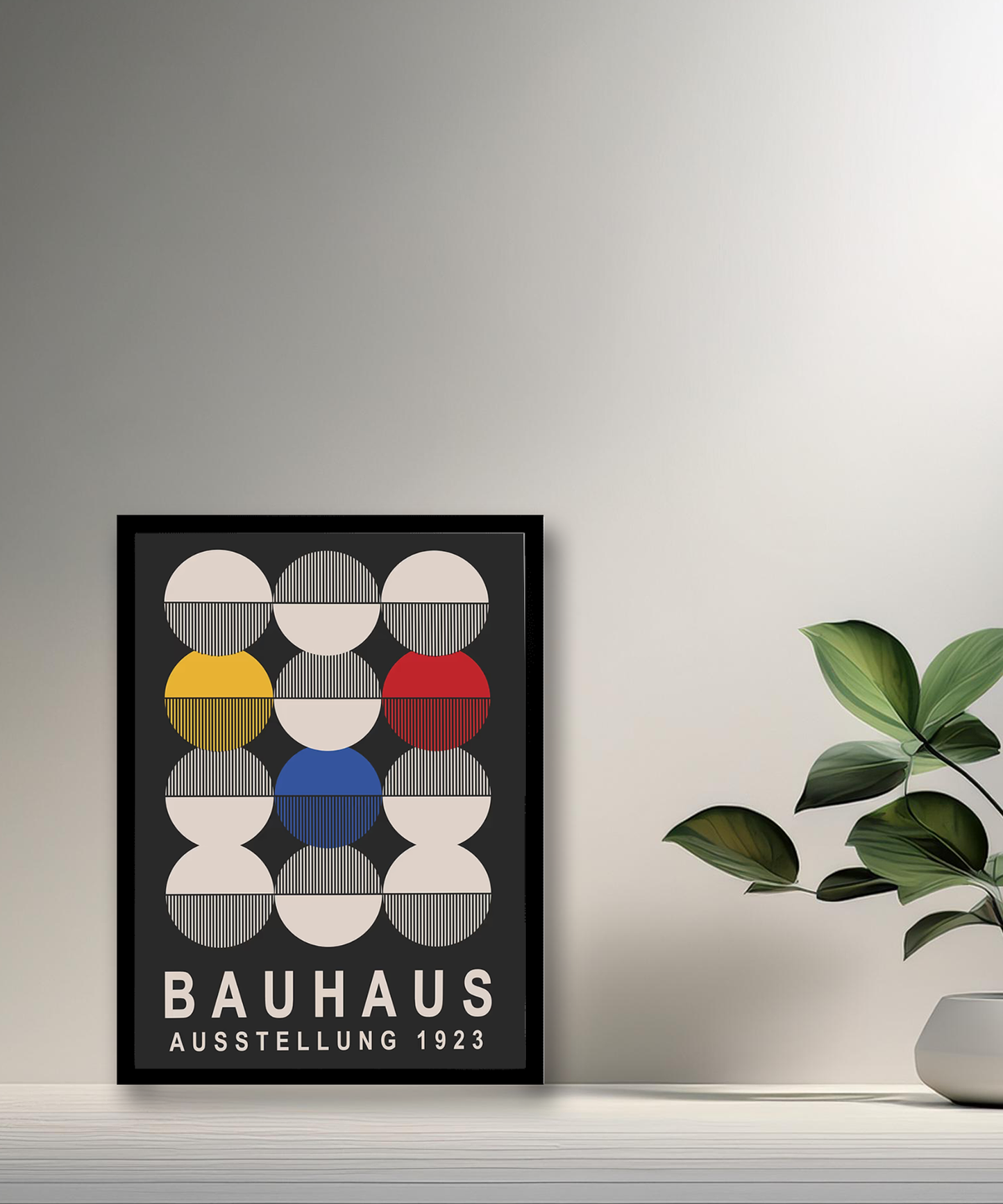 Cadre photo Bauhaus 1923 noir