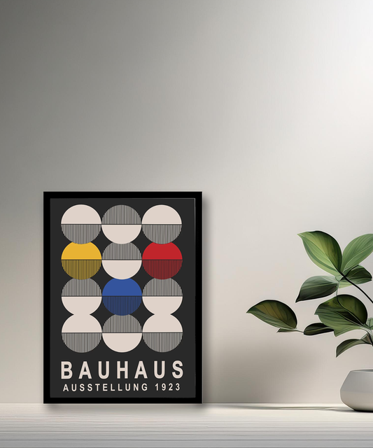 Cadre photo Bauhaus 1923 noir