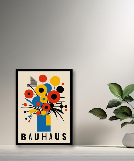 Cadre photo Bauhaus bouquet de fleurs