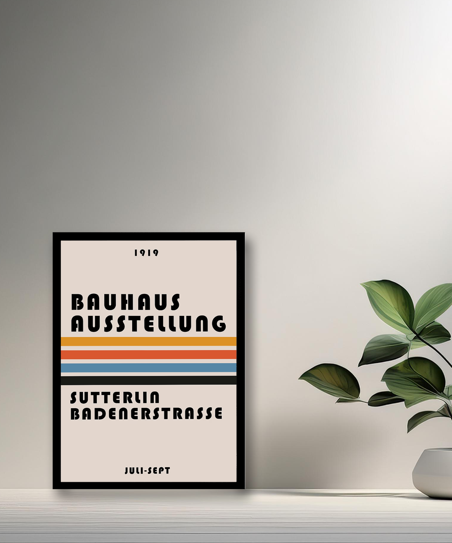 Cadre photo Bauhaus Ausstellung Sutterlia Badenerstrasse
