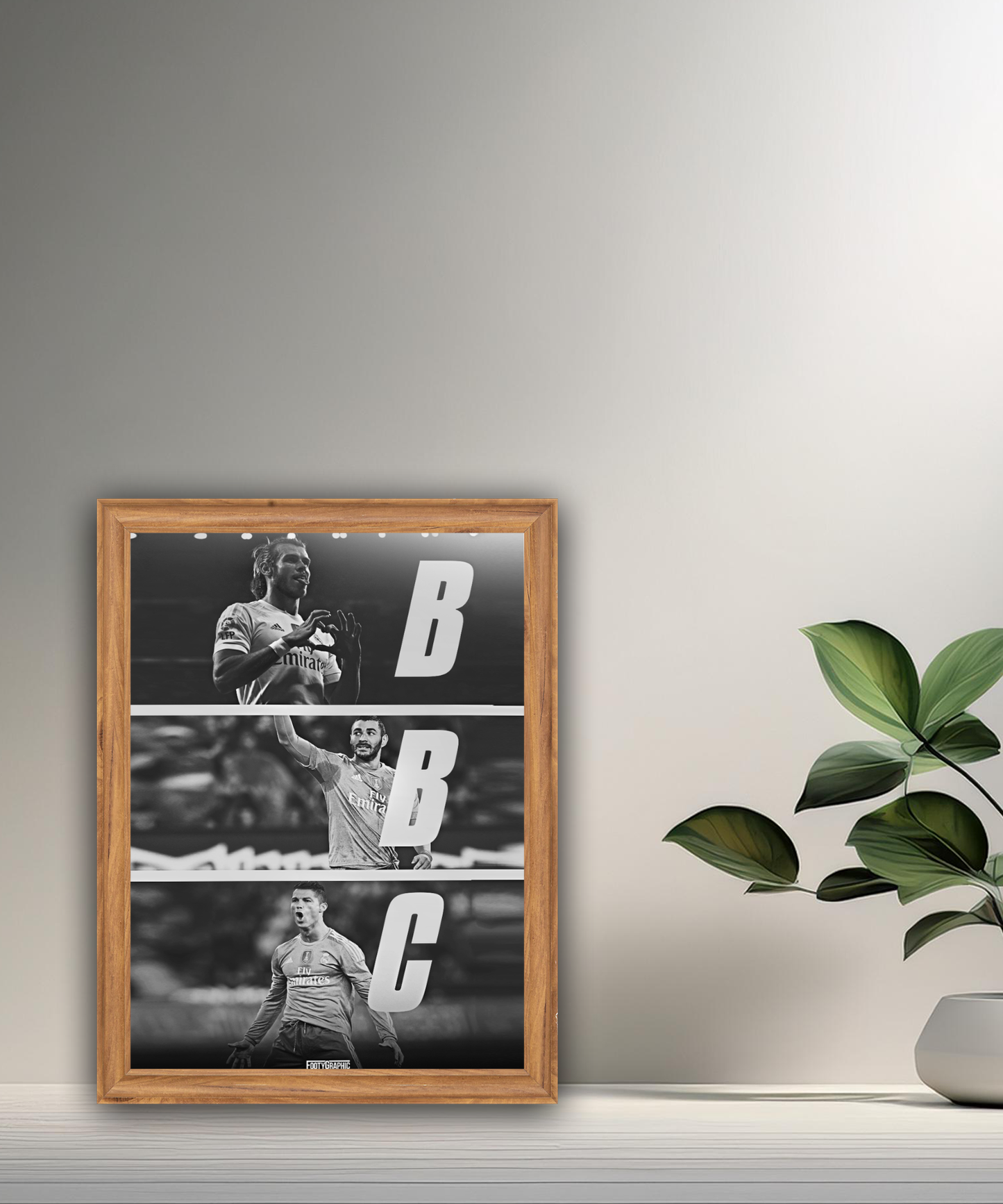 Cadre photo de Benzema, Bale, Cristiano