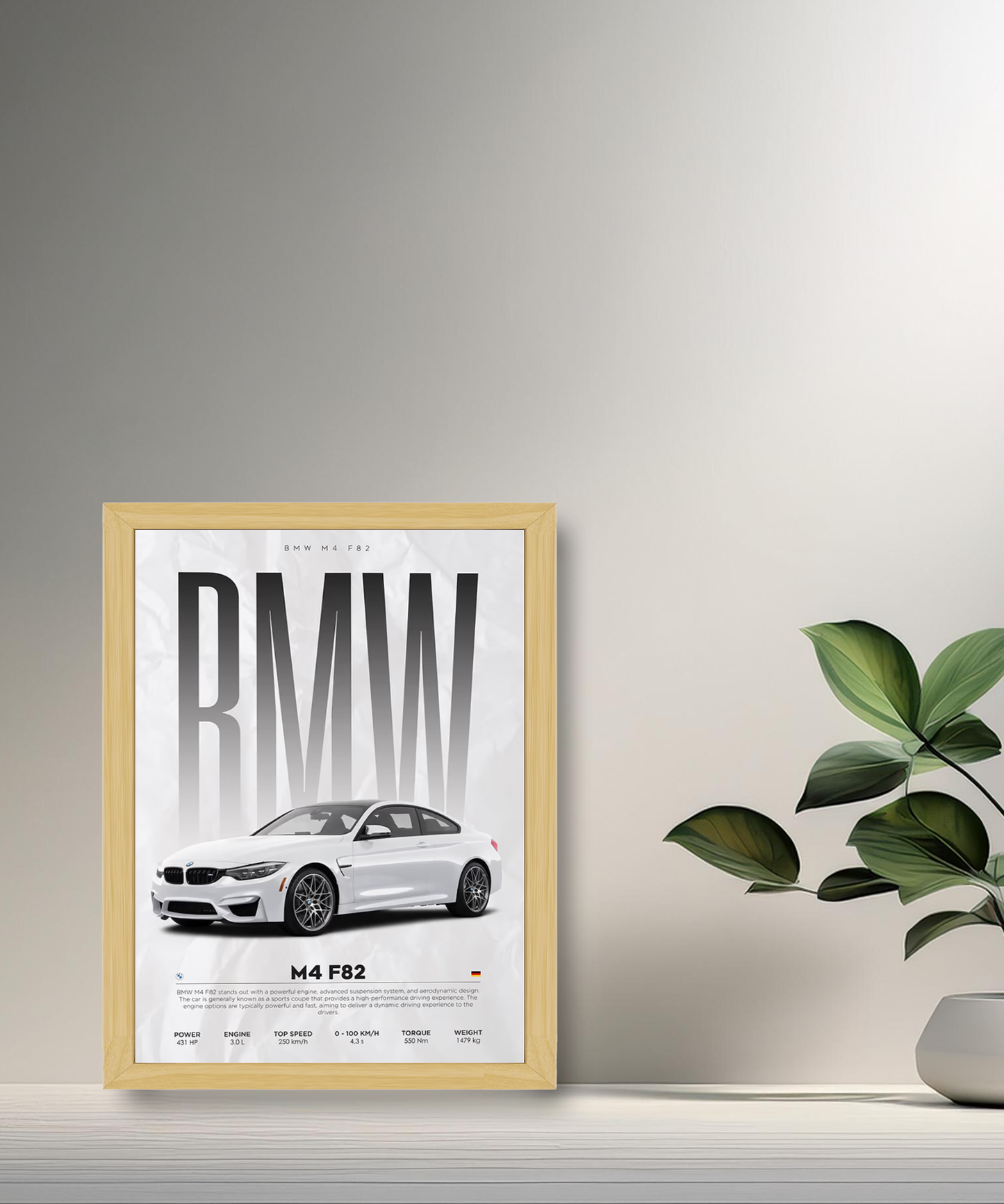 Cadre photo BMW M4 F82