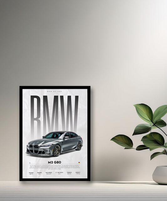 Cadre photo BMW M3 G80