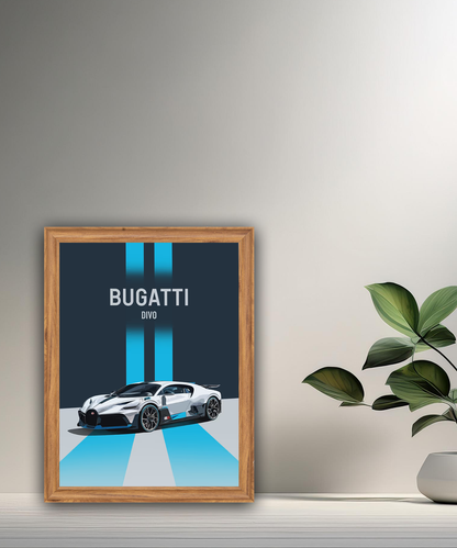 Cadre photo Bugatti Divo