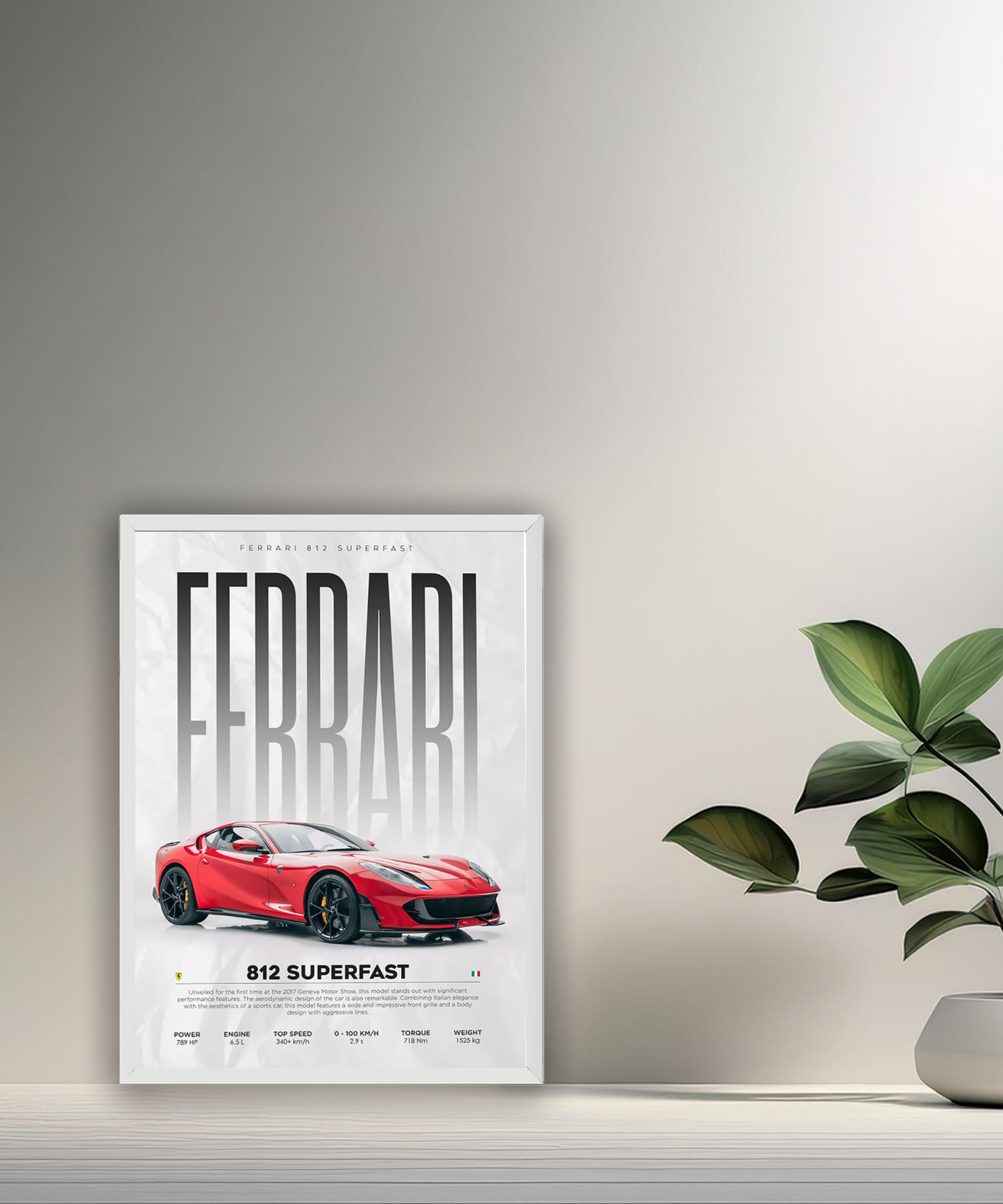 Cadre photo Ferrari 812 Superfast
