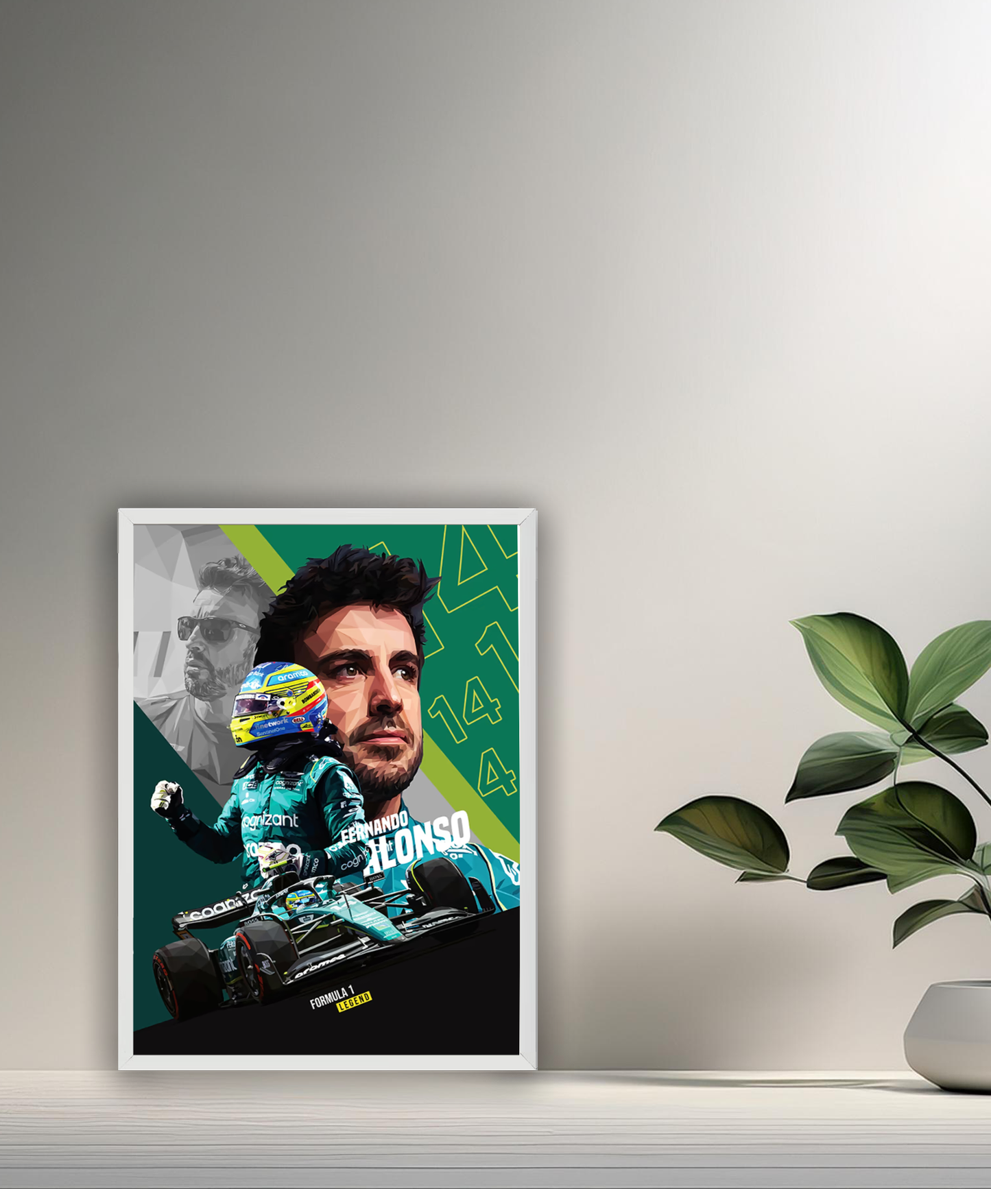 Cadre photo Fernando Alonso Formule 1