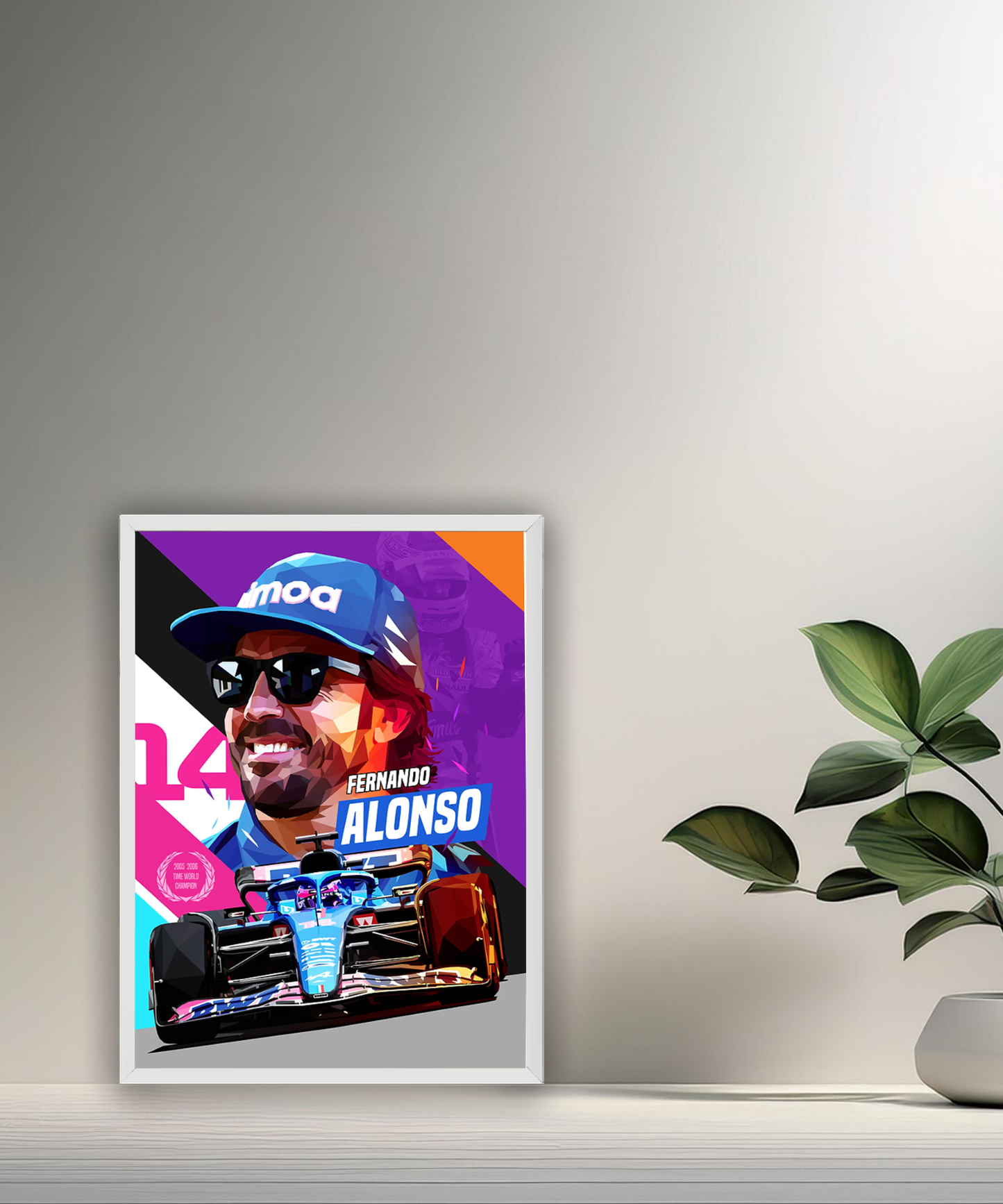 Cadre photo Fernando Alonso Formula 1