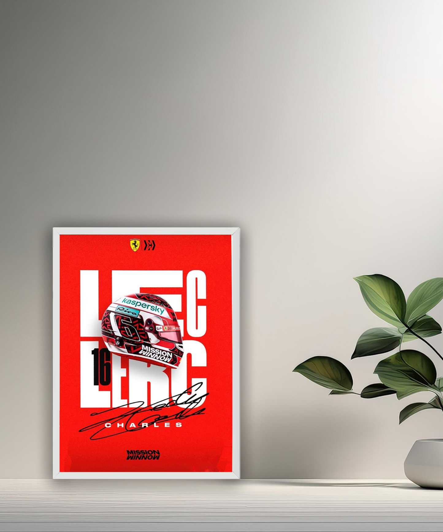 Cadre photo Charles Leclerc Formule 1